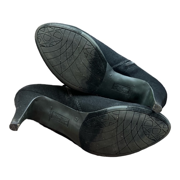 Sz 10 Dex Flex Comfort Romona Black Booties Heels 4” - Picture 5 of 5